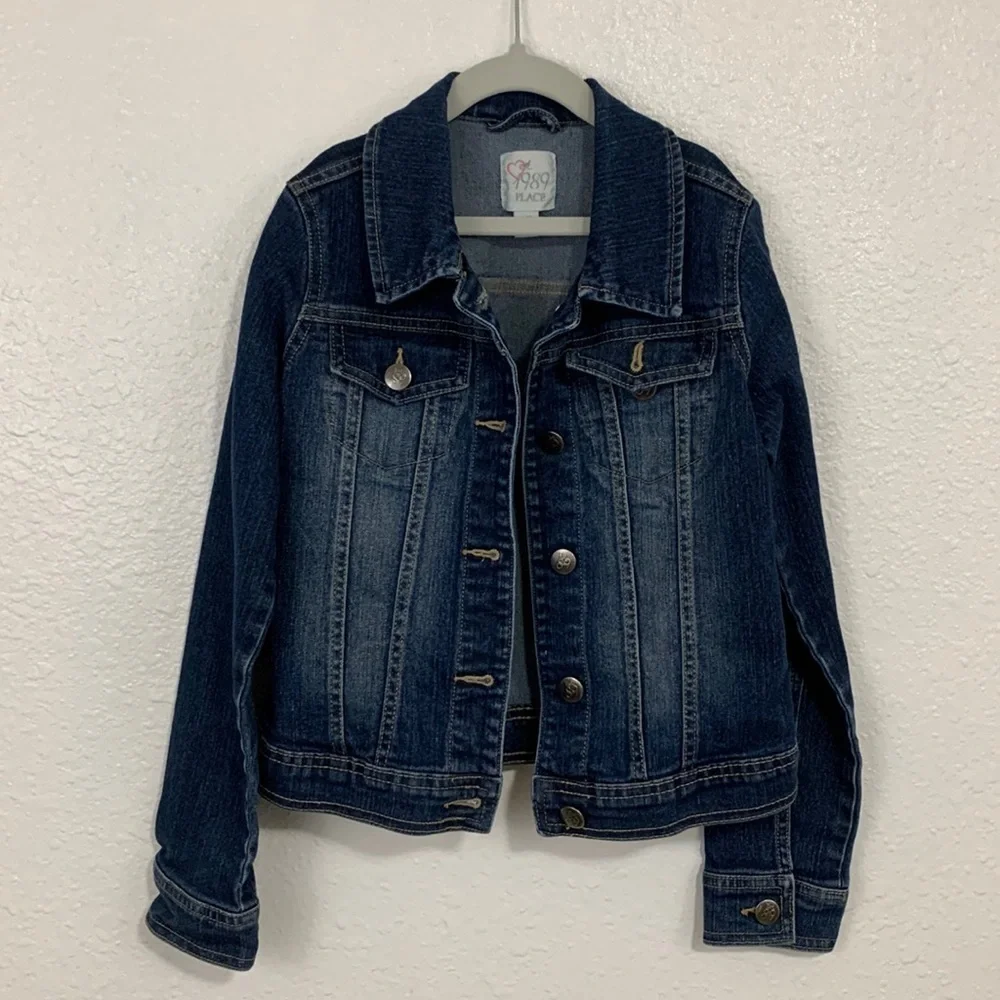 Children’s Place Kids Girls Denim Jacket Size 10/12